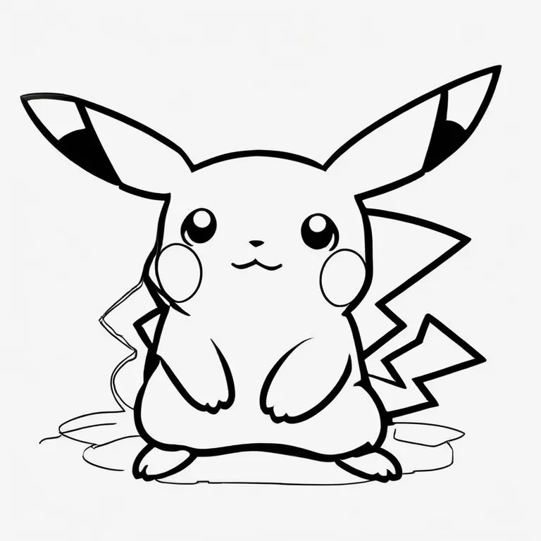 pikachu coloring page
