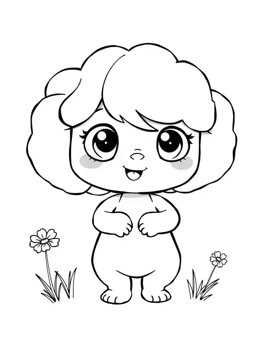 Spring is here, the flowers are blooming, and this little girl is out playing