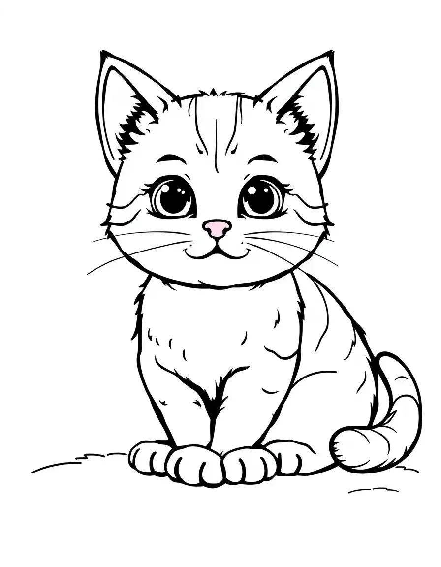 The kitten is playing with a ball of yarn and asks if you want to play with it.