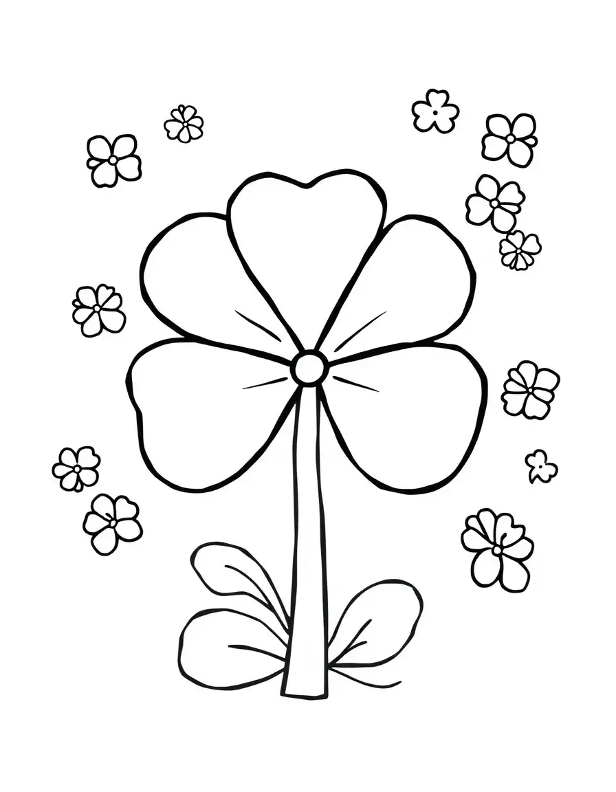 beautiful flower on patrick's day