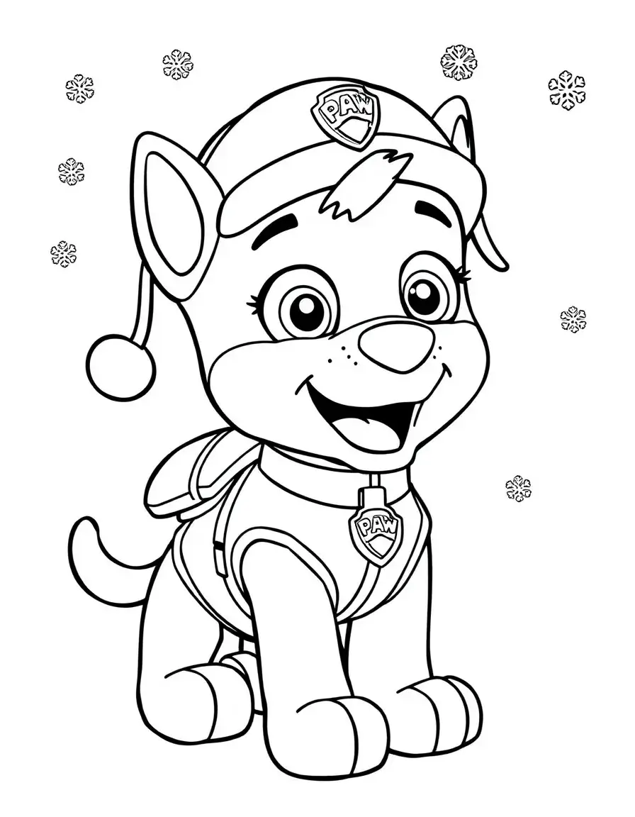 A cute paw patrol Merry christmas for you