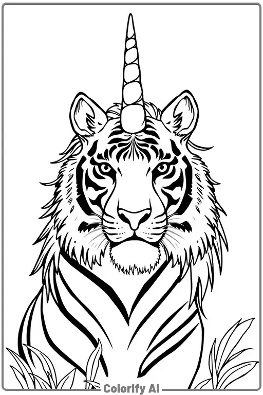 Unicorn Coloring Page