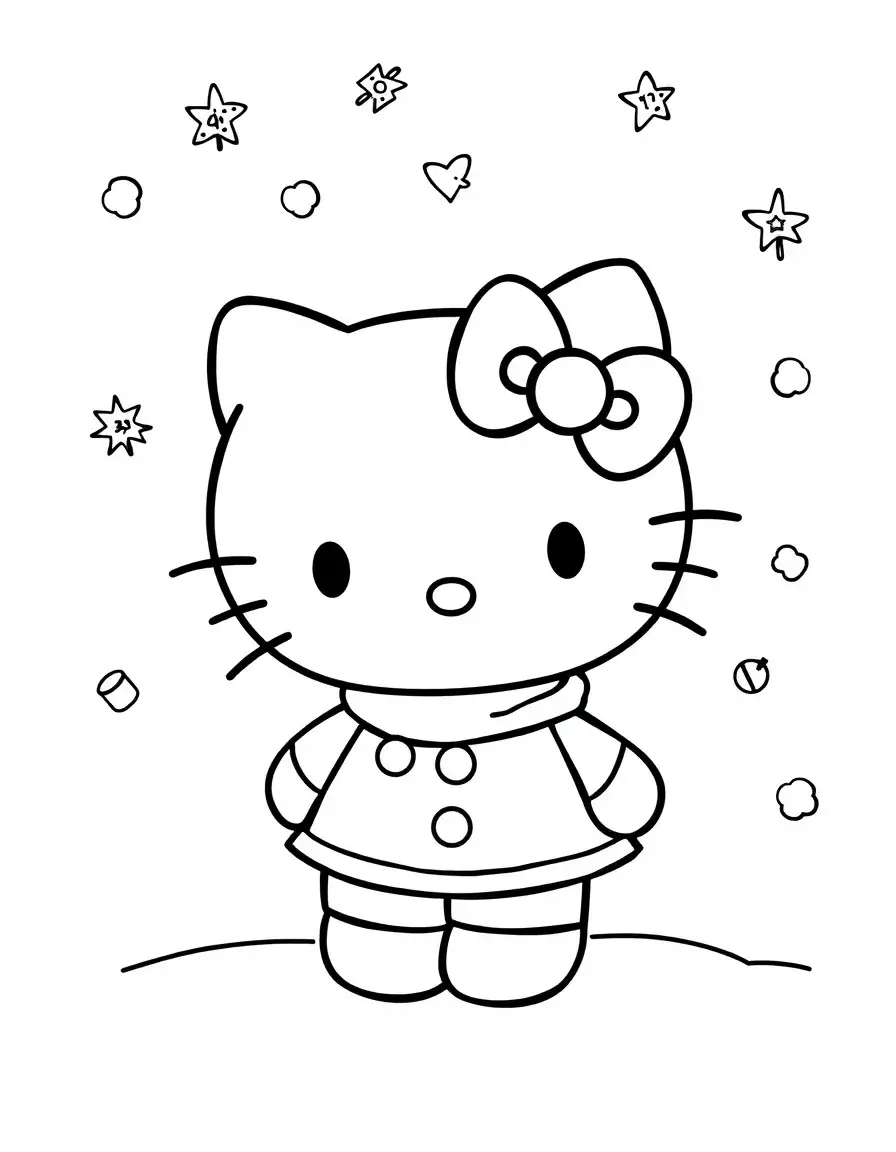 hello kitty wishes you a happy christmas