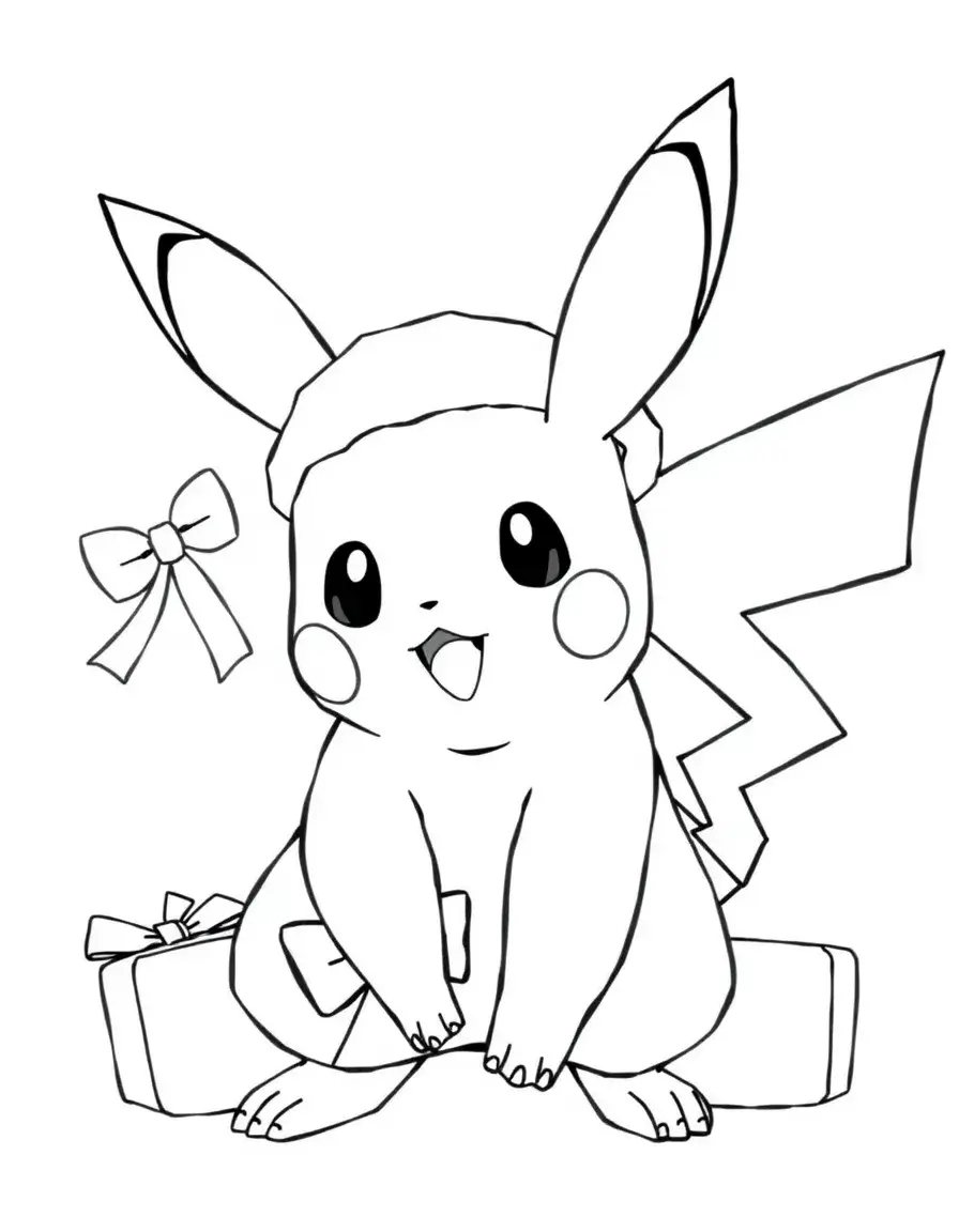 Pokemon Pikachu accompanies you to celebrate Christmas