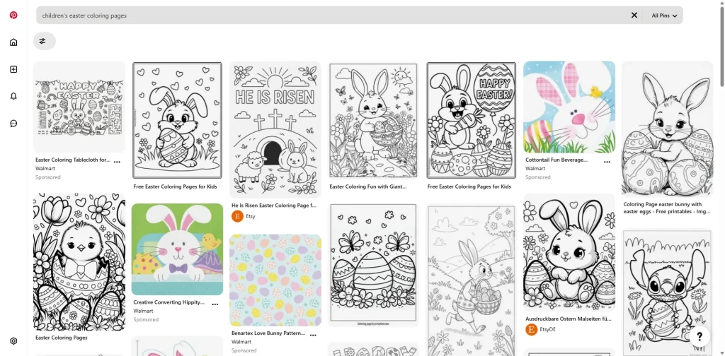Children's Easter Coloring Pages from Pinterest