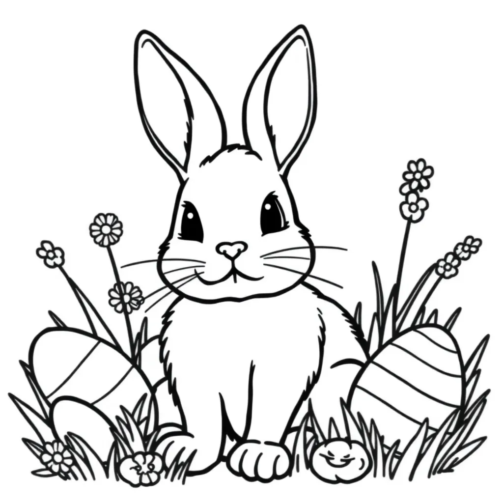 Easter Bunny Coloring Pages