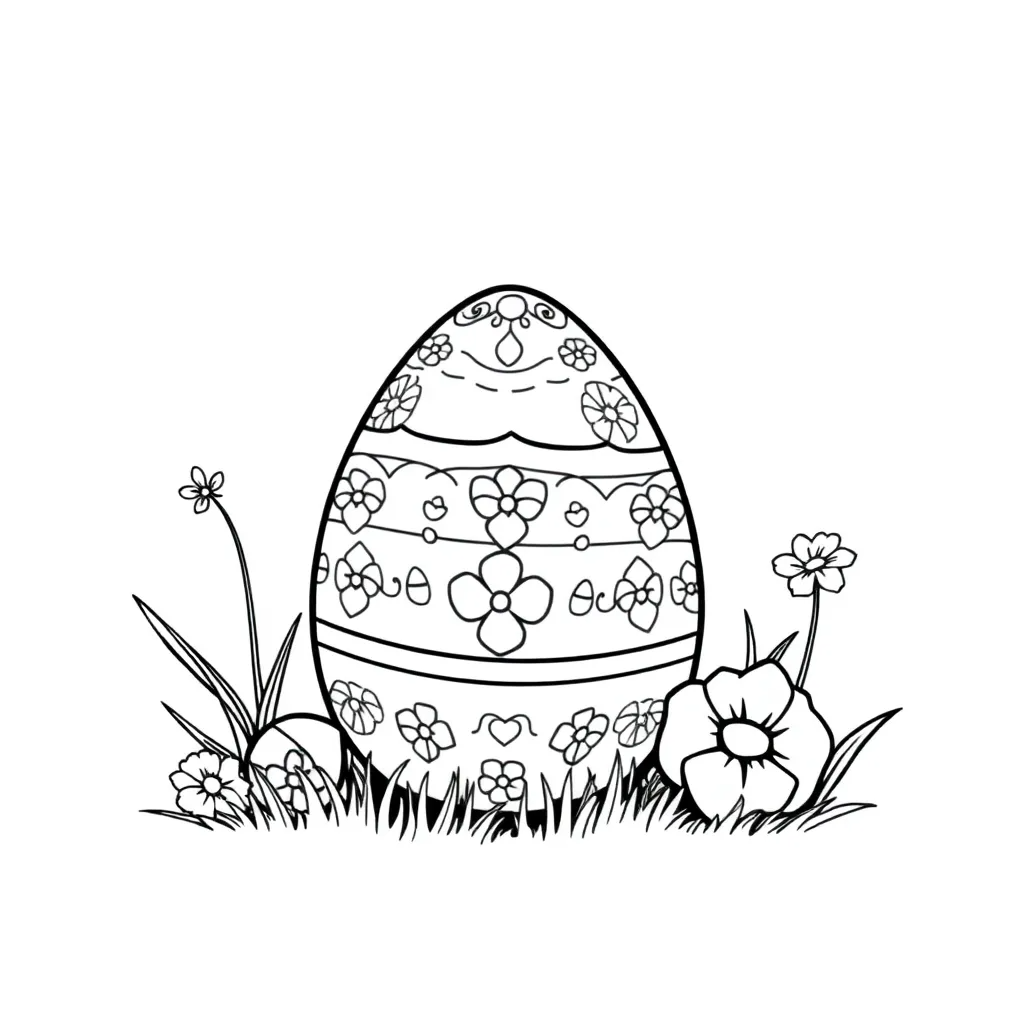 Easter Egg Coloring Pages