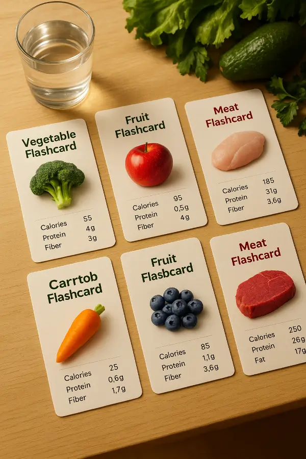 food flashcard