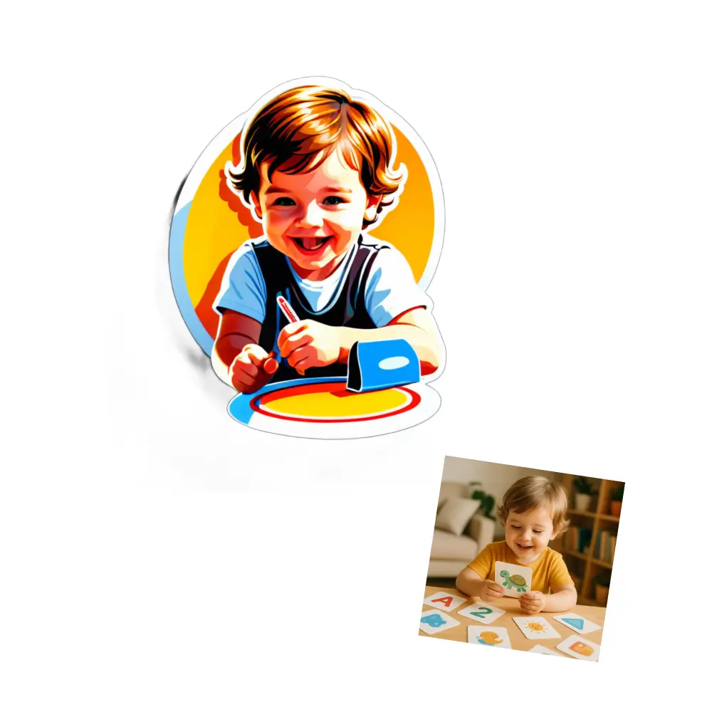 Create personalized sticker photos for yourself, friends , family and pets