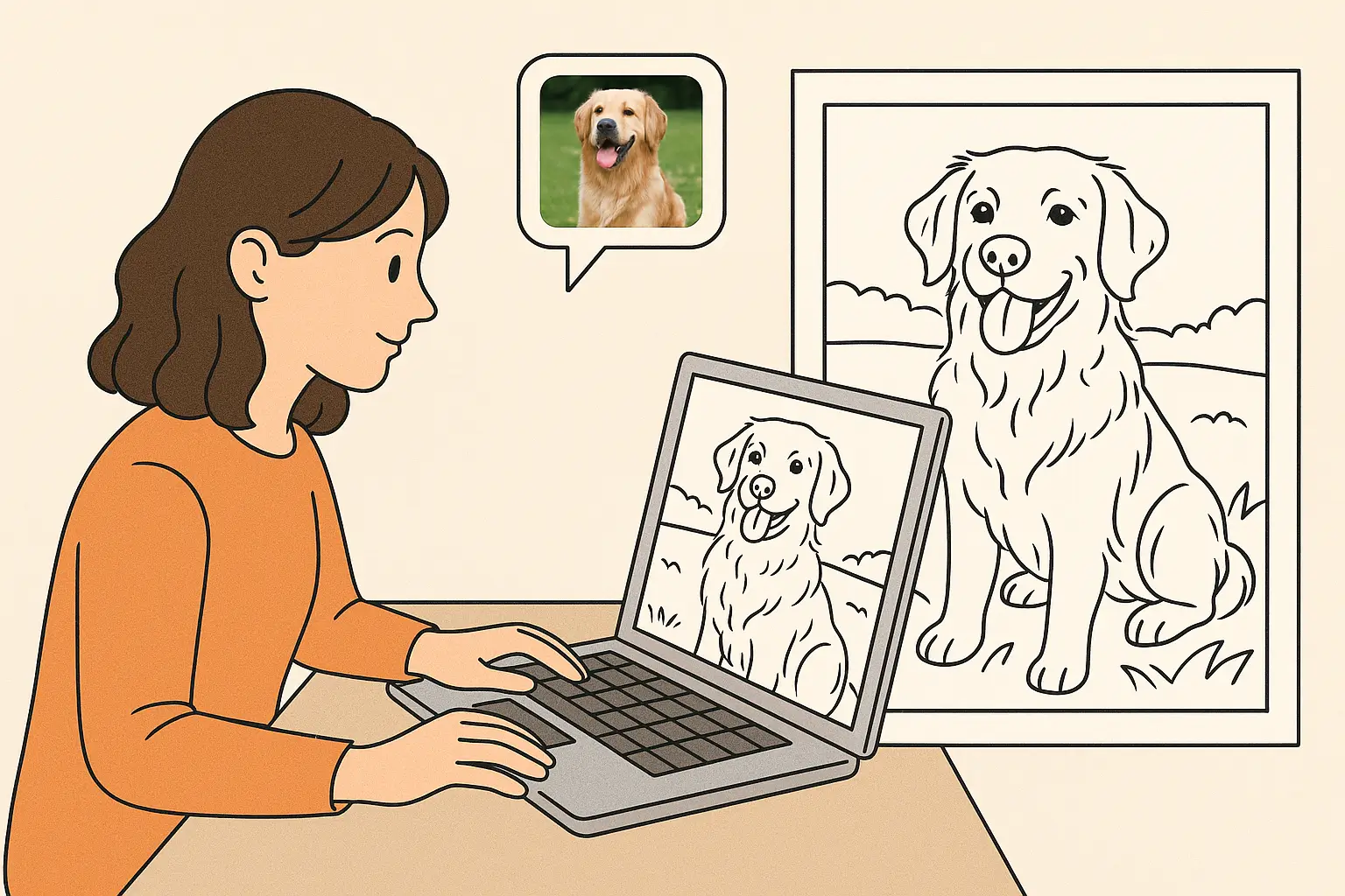 Convert Photos to Coloring Books with AI Coloring Book Generator