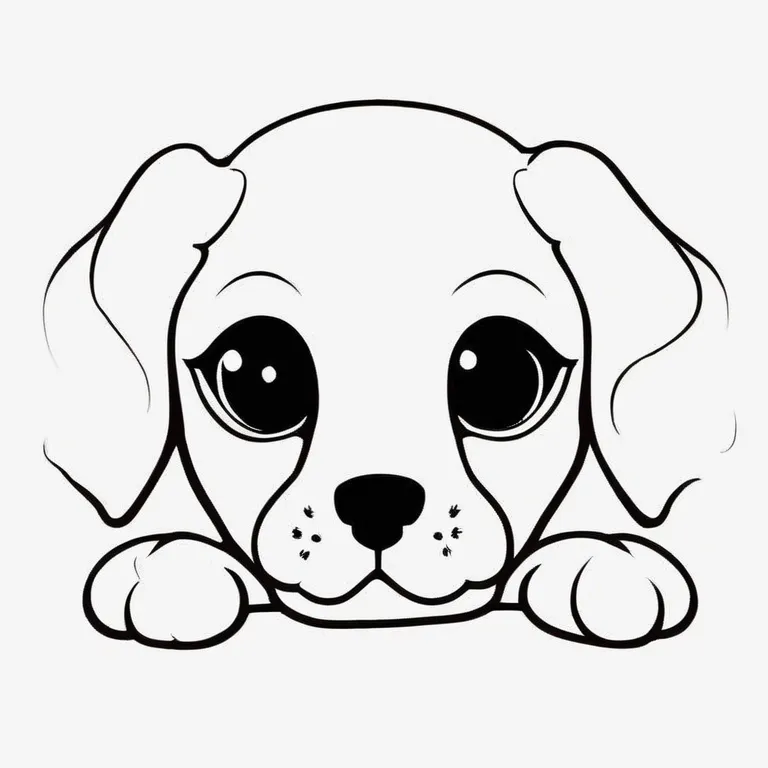 puppy coloring page