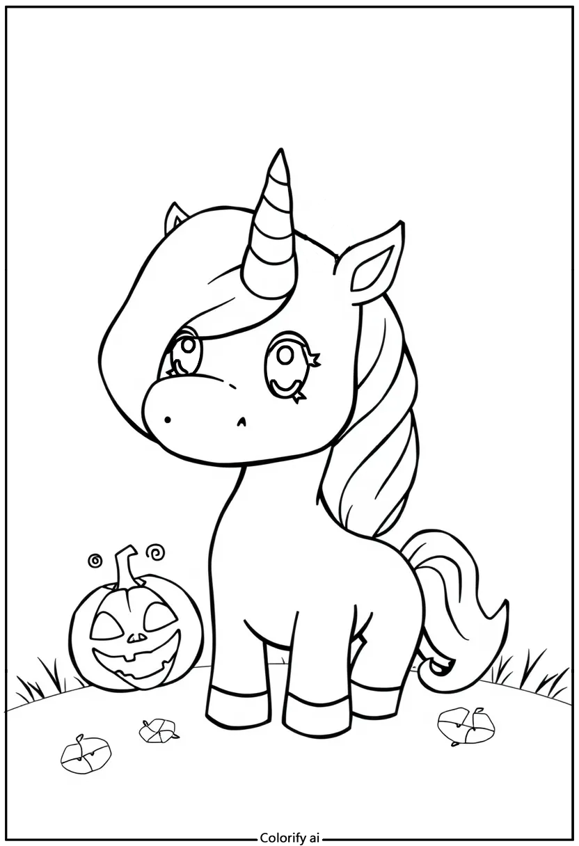 unicorn coloring page