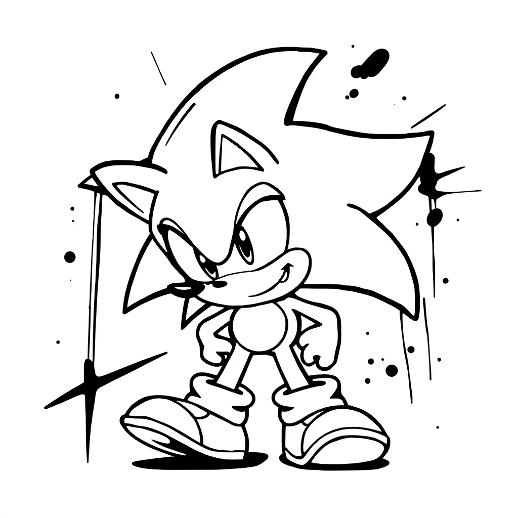 Sonic - graffiti style