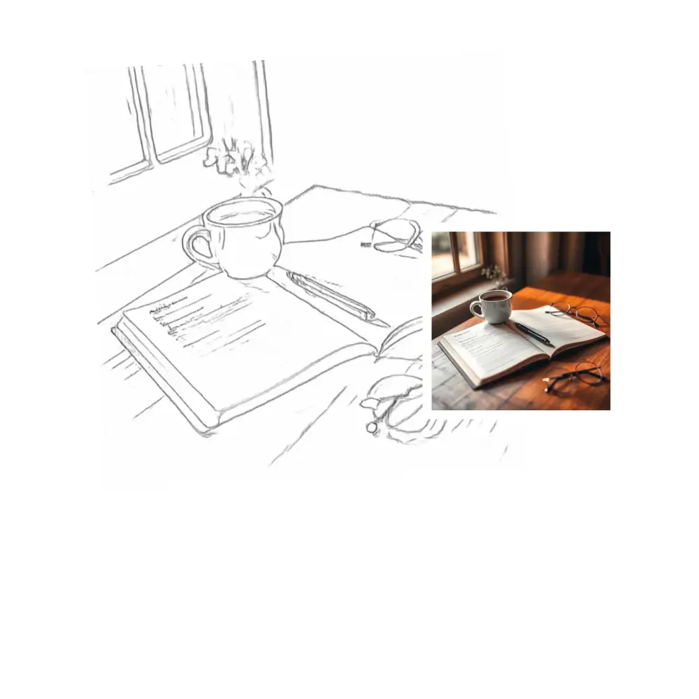Convert A Still Life Close-up Image to Sketch — Still Life Sketching