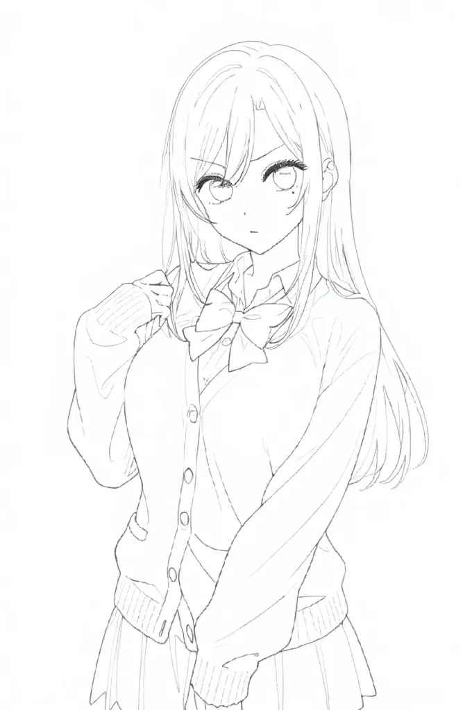 No background Line Art