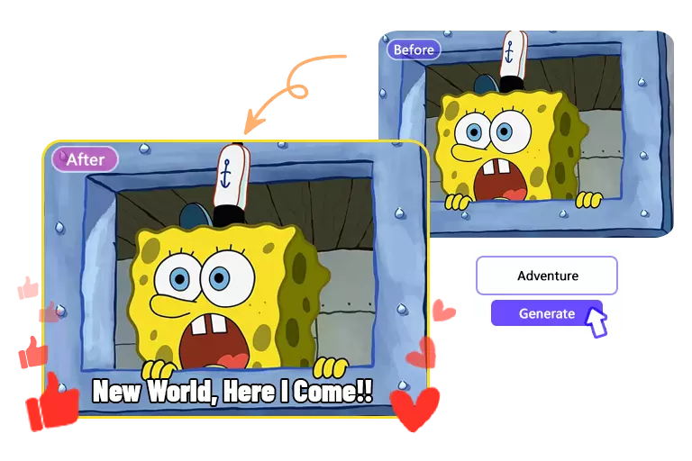 make funny meme with AI