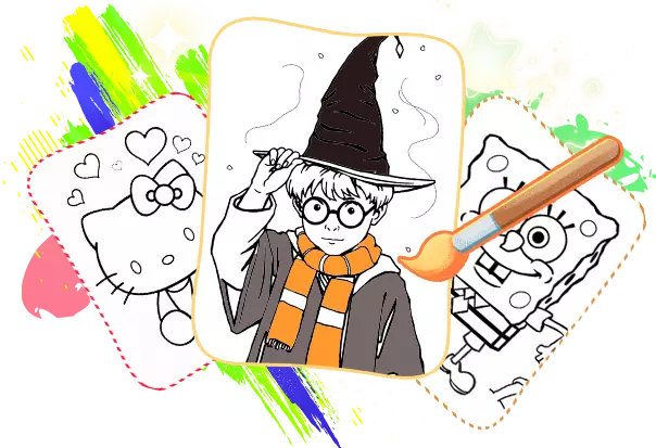 harry potter coloring page