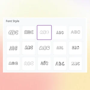 Graffiti-Stil auswählen