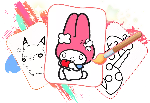 my melody coloring pages