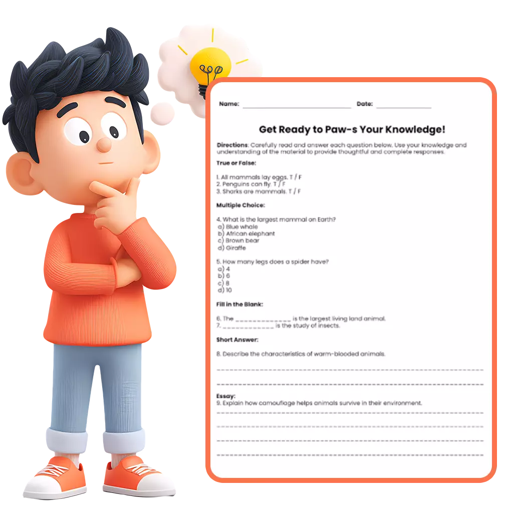 make customized worksheets from text prompt