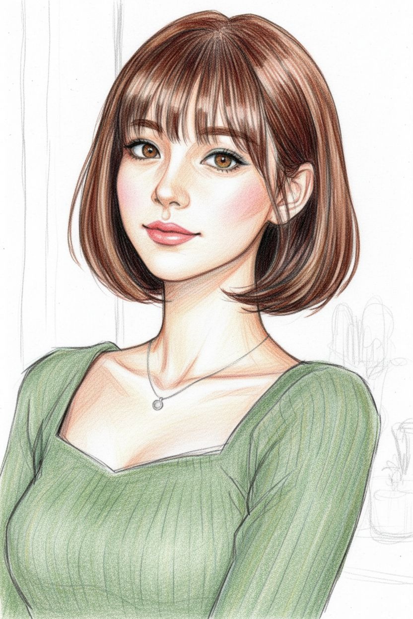 Croquis en Crayons de couleur