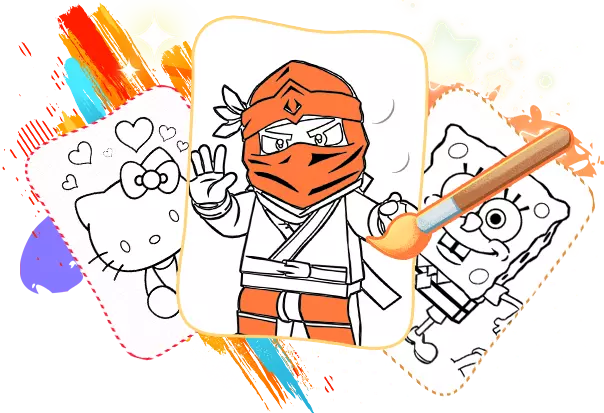 Ninja coloring pages