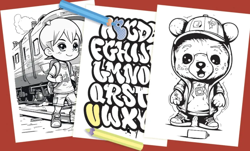 Boostez votre créativité et vos compétences avec le générateur de coloriage graffiti à imprimer.