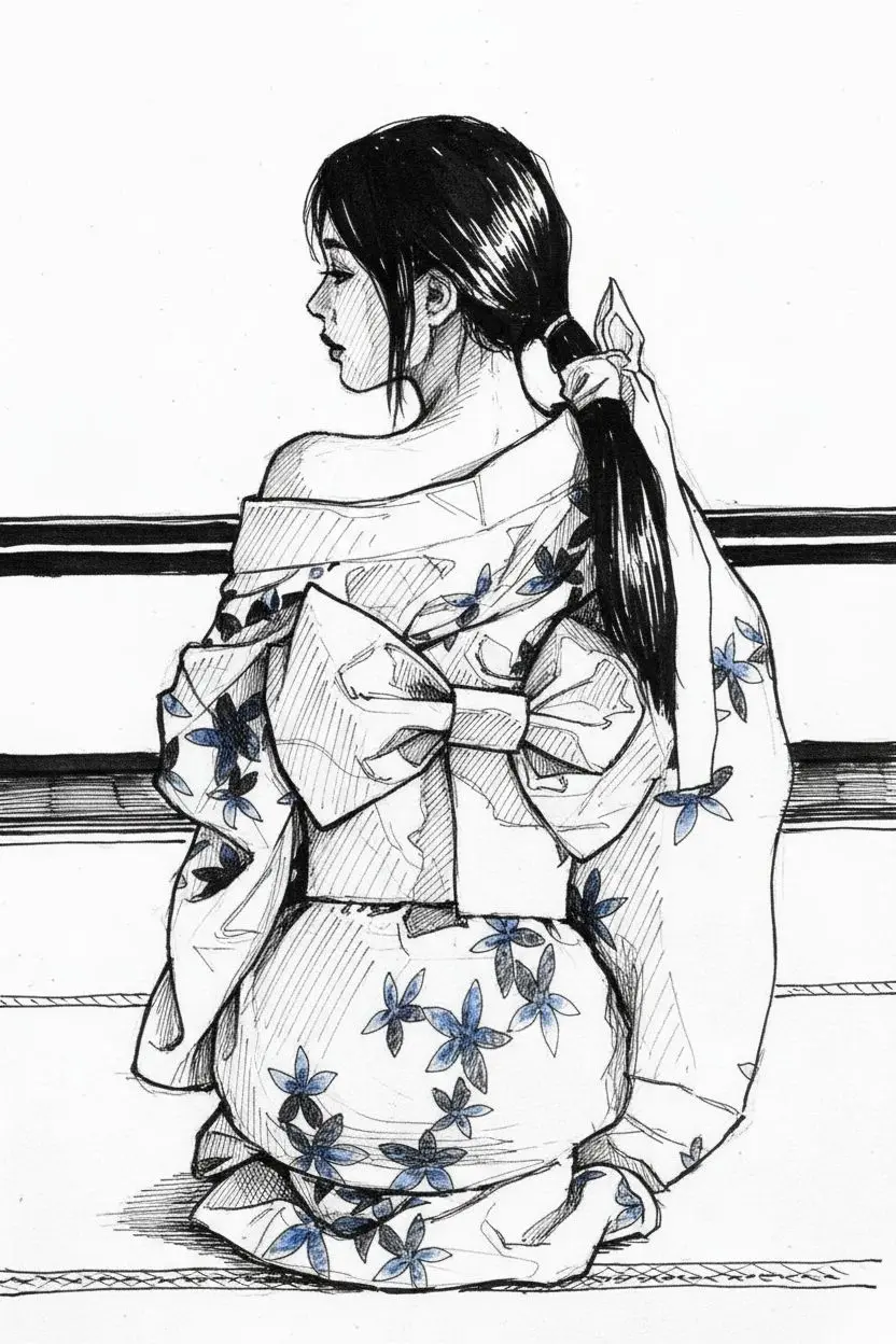 croquis à l’encre