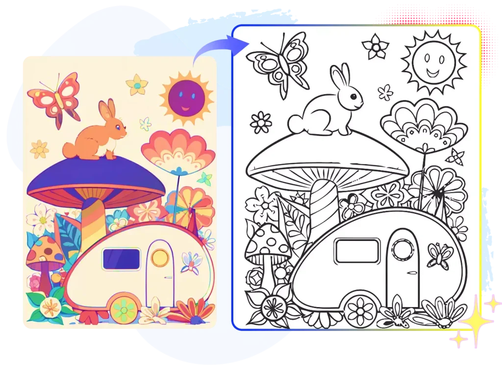 photo to coloring page