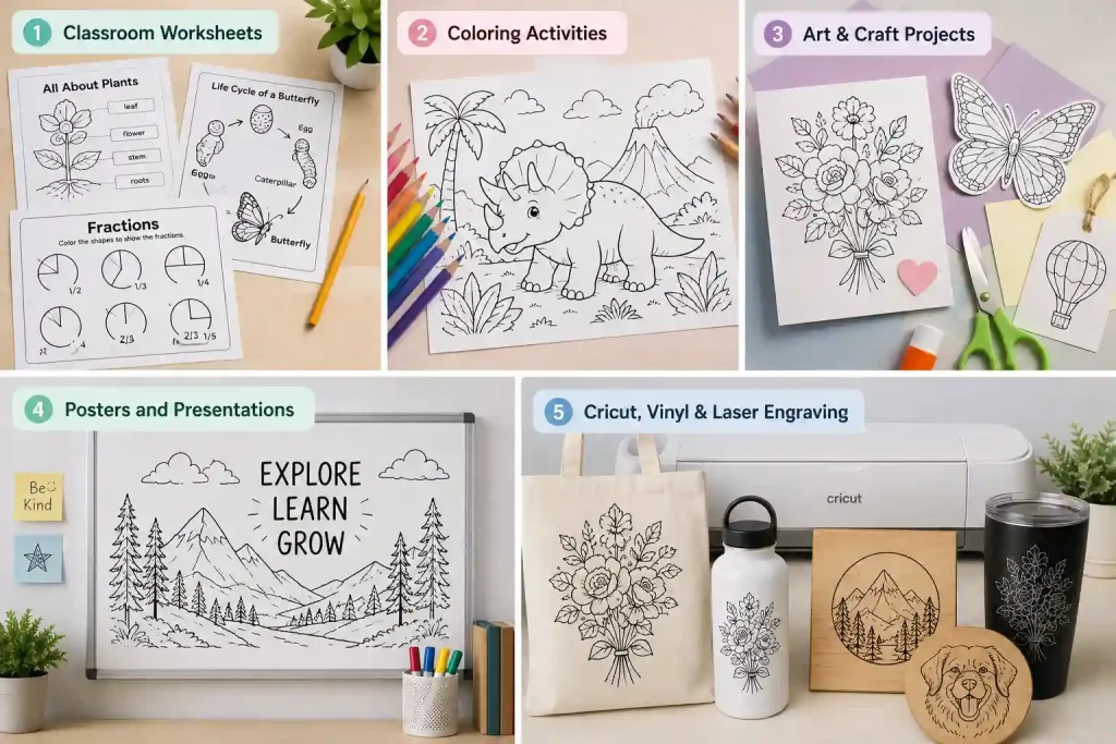 5 Creative Ways to Use AI Line Drawings