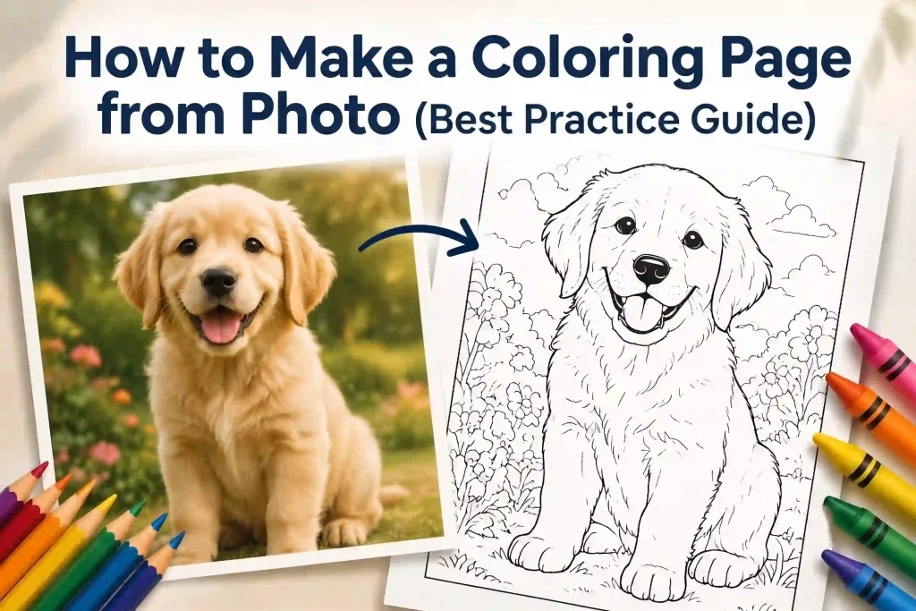 How to Make a Coloring Page from Photo