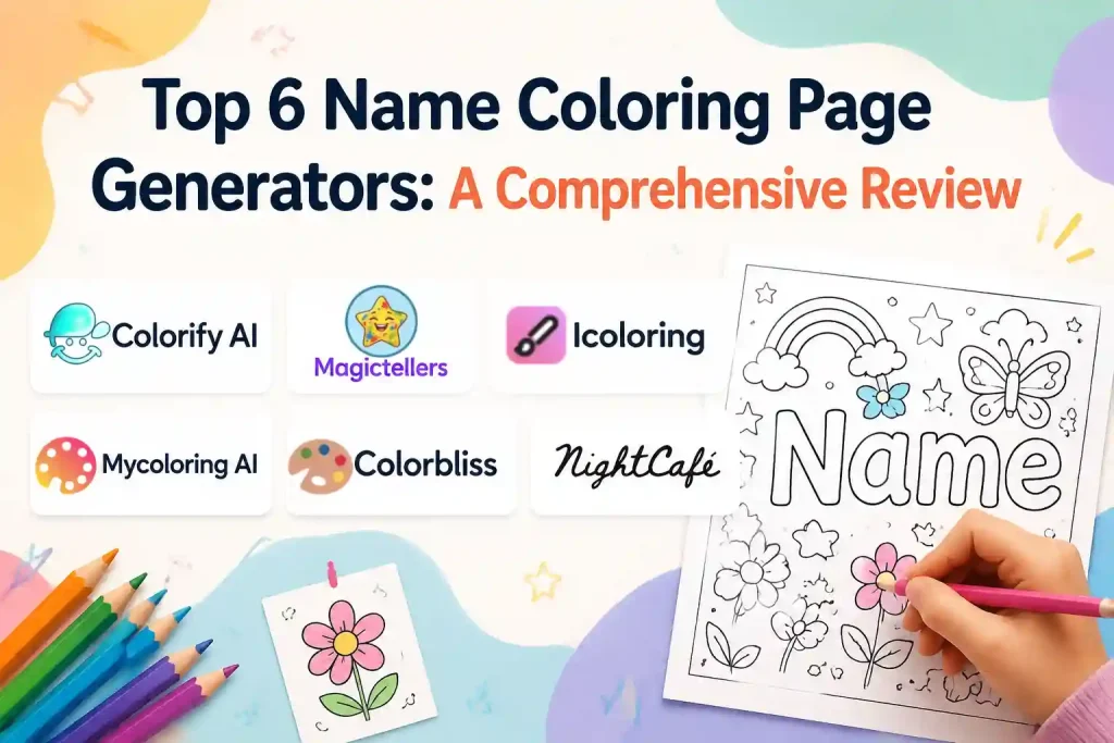 Top 6 Name Coloring Page Generators