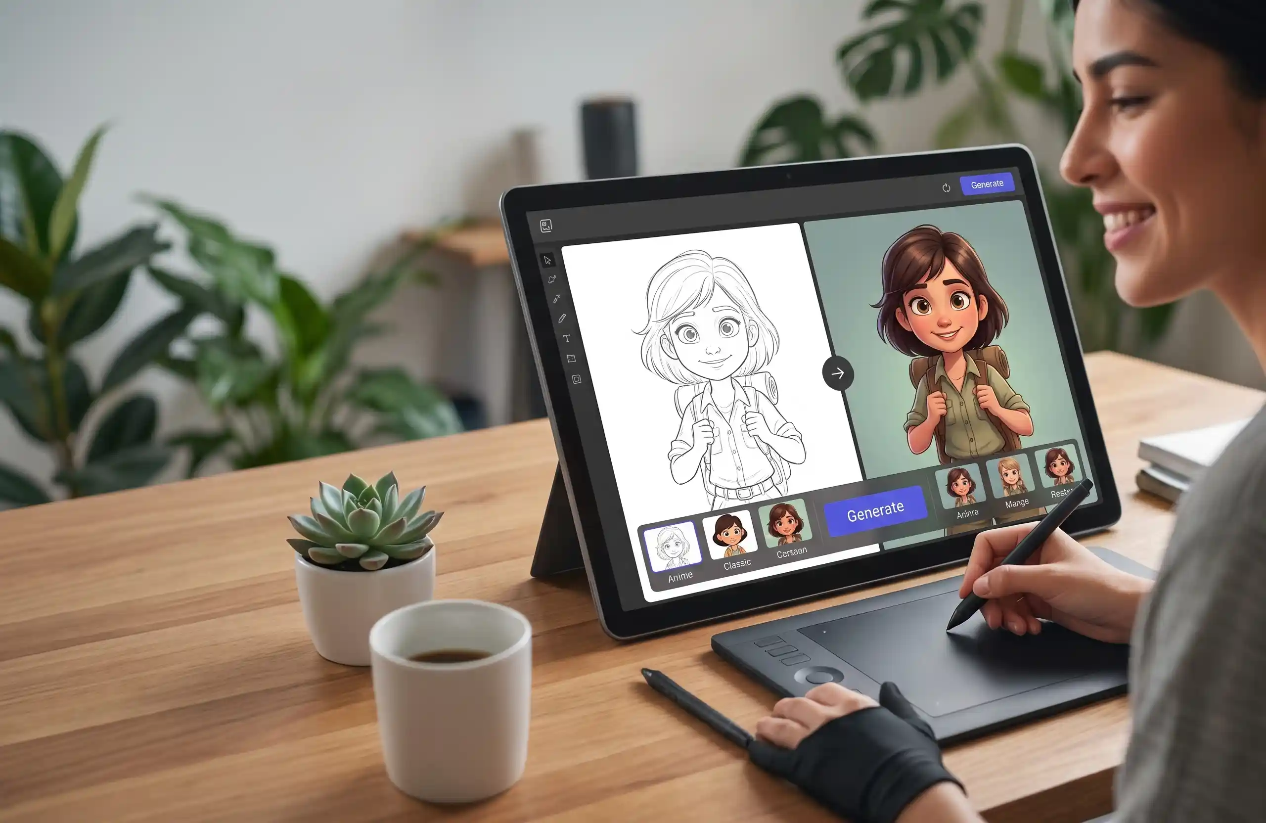 colorifyAI one click generation
