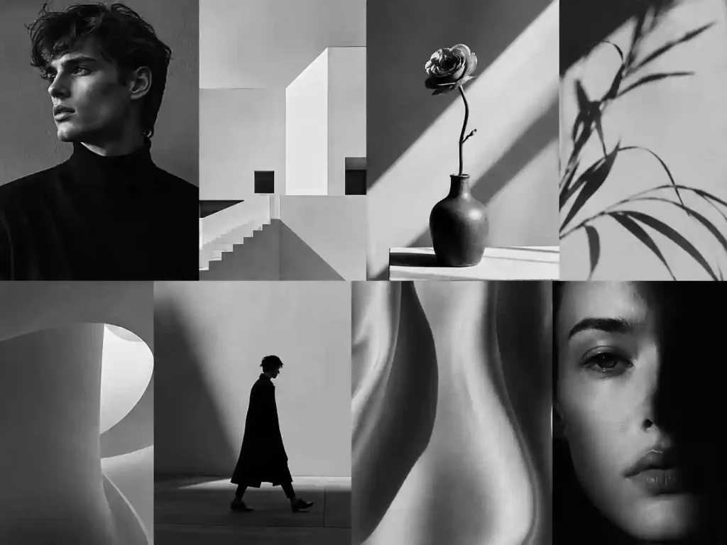 editorial black and white social post