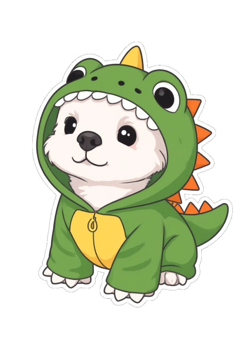 pet photo turned into a custom sticker