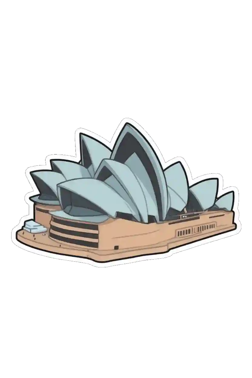 travel photo turned into a souvenir sticker